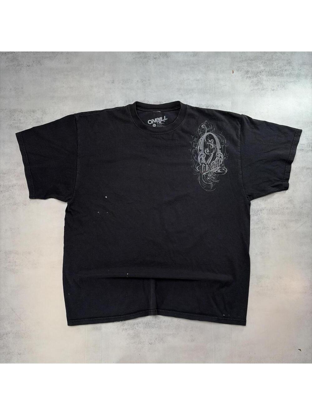 Y2K Black O’Neill Grunge Gothic Surf Distressed T-Shirt